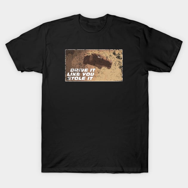 Drive Fast. Live Furious. - Distressed T-Shirt by theQ